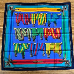 Hermes J. Metz 'Les Sangles' Silk Scarf
